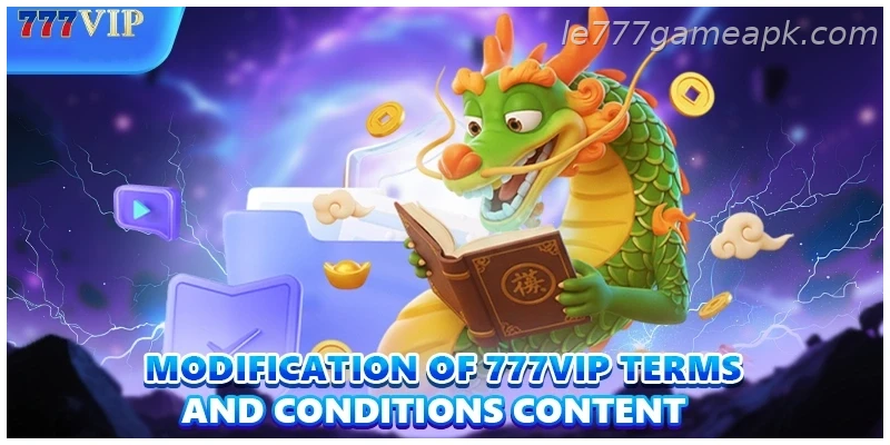 Modification of IE777 platform rules content